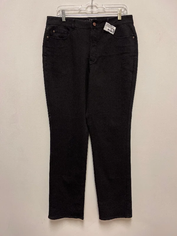 Jeans Straight By Coldwater Creek In Black, Size: 12 Australian Beach