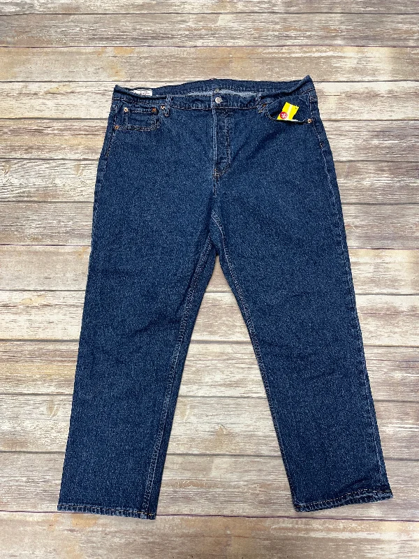 Jeans Straight By Levis In Blue Denim, Size: 20 Trendy Women's 