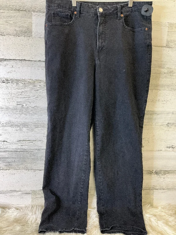 Jeans Straight By Old Navy In Black, Size: 16 Polished Women's Silk