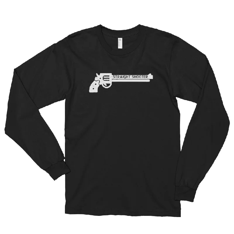 Straight Shooter Long Sleeve T-Shirt Unique Women's Upcycled