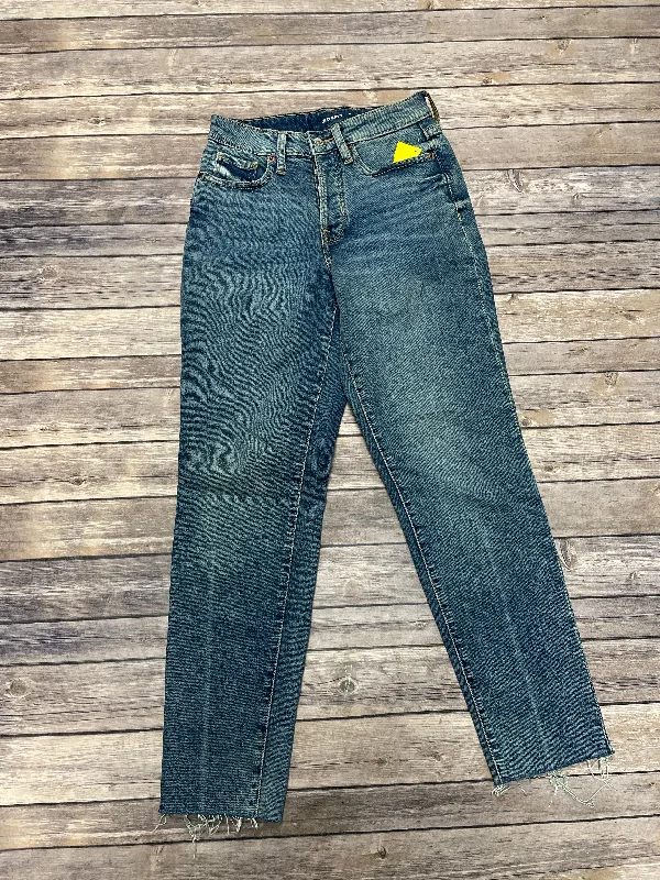 Jeans Straight By Old Navy In Blue Denim, Size: 0 Tough Women's Military - inspired