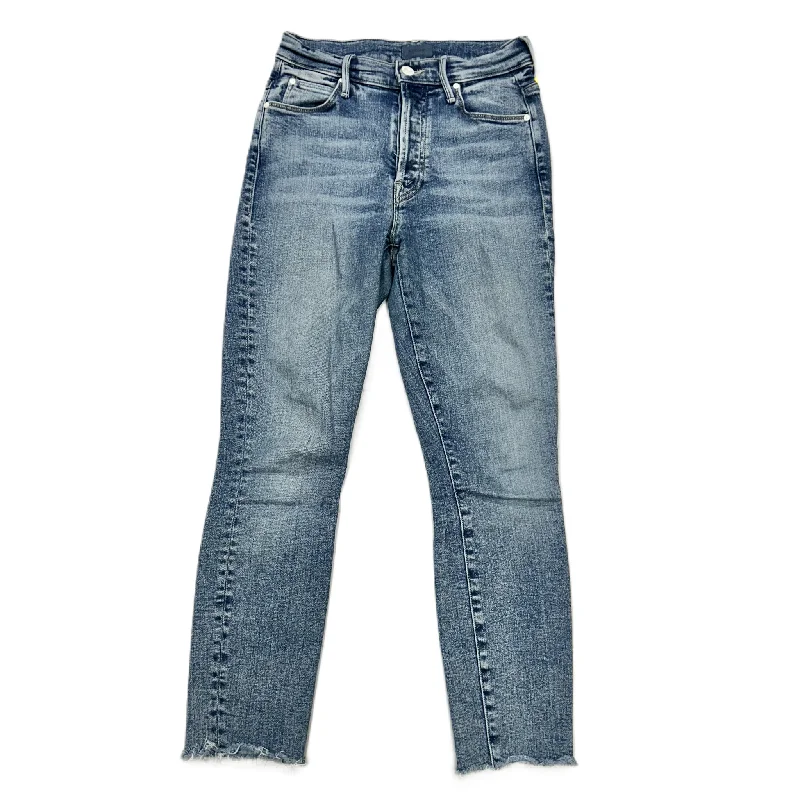Jeans Skinny By Mother Jeans In Blue Denim, Size: 0 Tough Women's Military - inspired Jeans Skinny By Mother Jeans In Blue Denim, Size: 0 Tough Women's Military - inspired