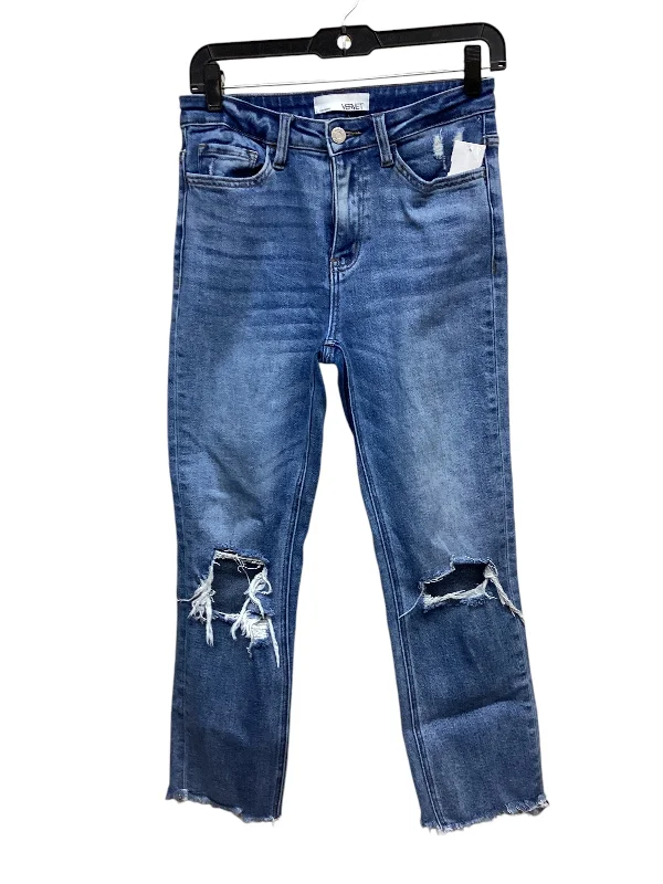 Jeans Straight By Vervet In Blue Denim, Size: 4 purpose