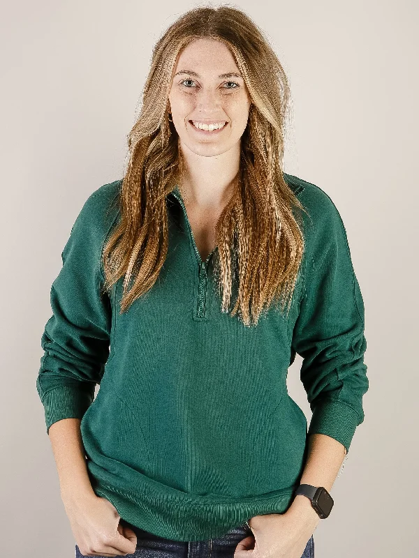 Hunter Green 1/4 Zip Sweatshirt performance
