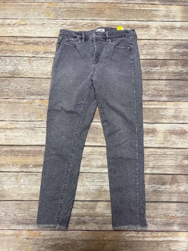 Jeans Skinny By Loft In Grey, Size: 10 garde