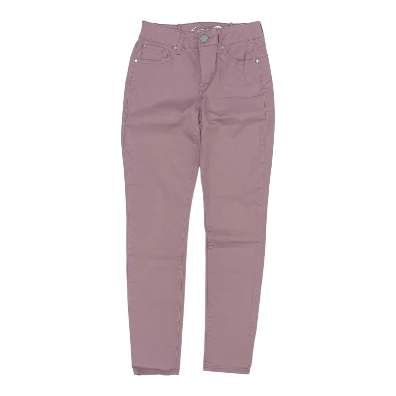 Jeans Skinny By Seven 7 In Pink Denim, Size:4 Artistic Women's Hand - painted