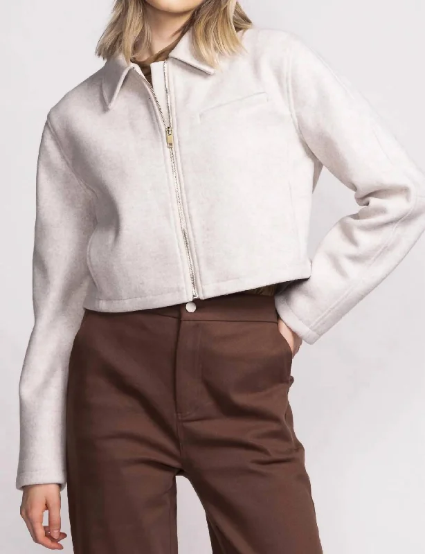 Jade Jacket In Off-White Classic Women's Tweed