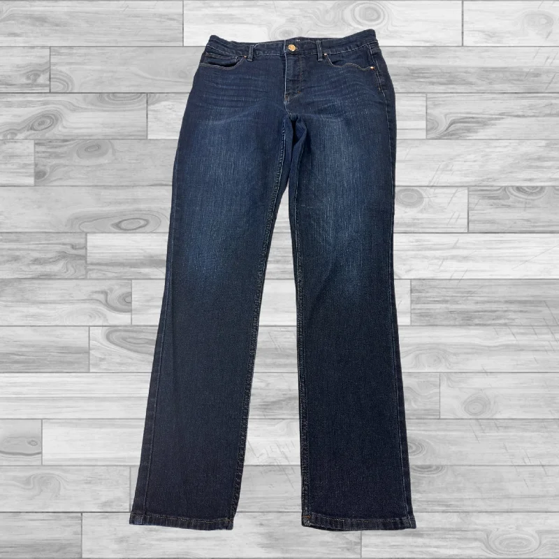 Jeans Skinny By White House Black Market In Blue Denim, Size: 8 Sharp Women's Italian