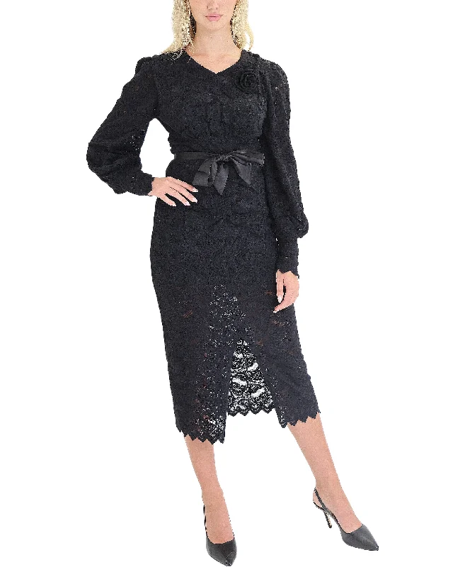 Ruched Lace Dress Youthful Women's Anime - inspired