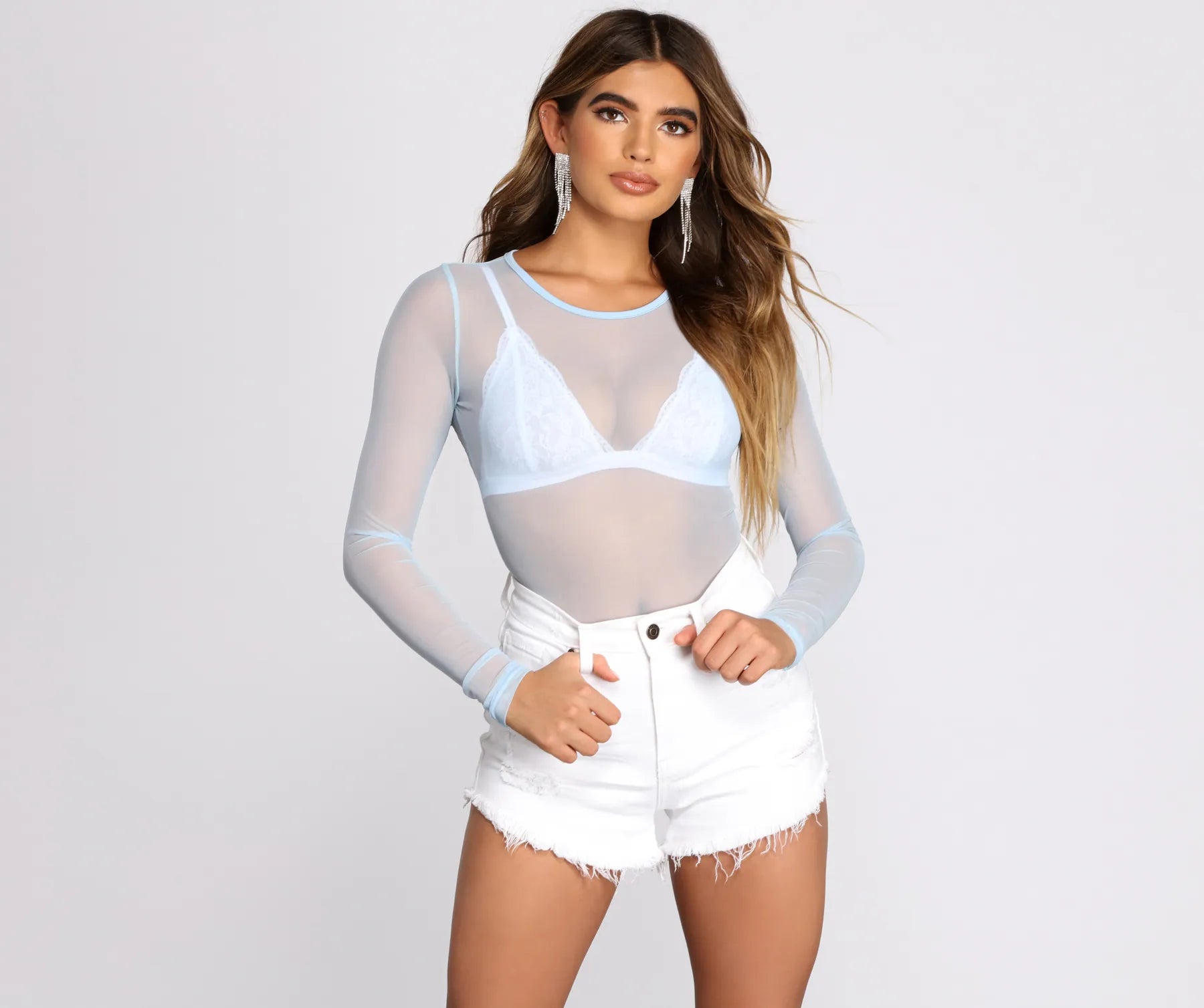 Major Moment In Mesh Bodysuit European