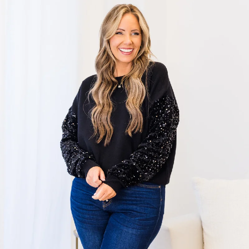 Midnight Chats Sweater, Black Artistic Women's Avant - 