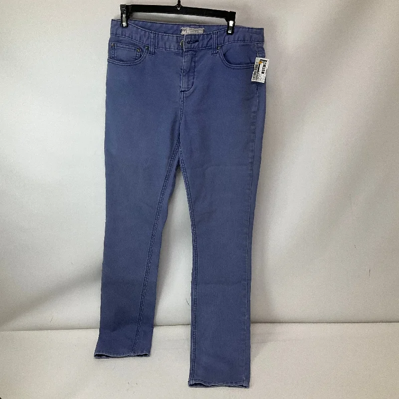 Jeans Straight By Free People In Blue Denim, Size: 6 Laid - back Women's Style