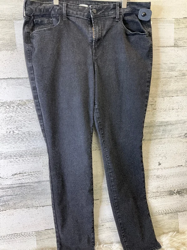 Jeans Straight By Old Navy In Black, Size: 16l Trendy Women's Oversized