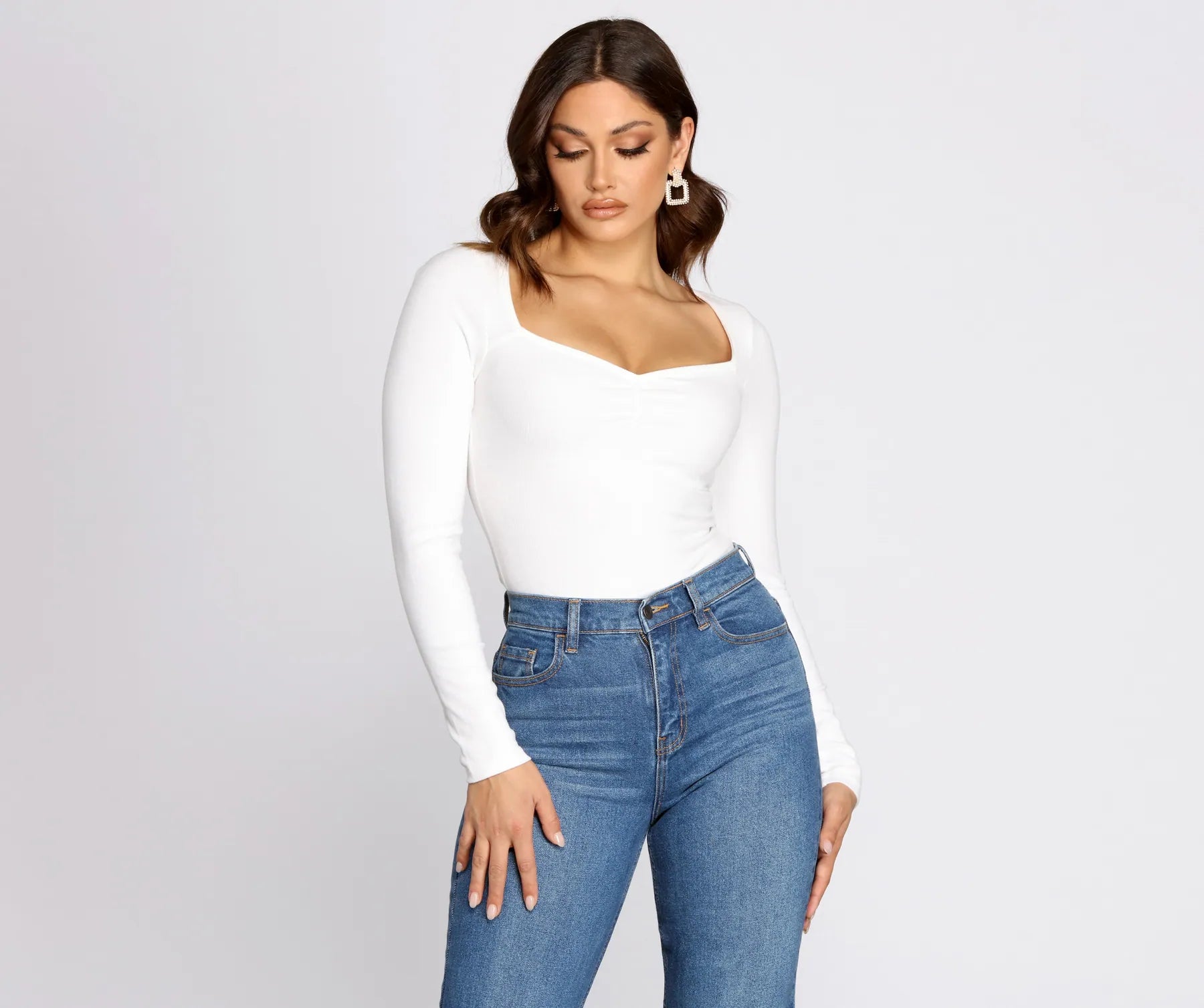 Feeling Myself Ruched Bodysuit Sporty Women's Tennis
