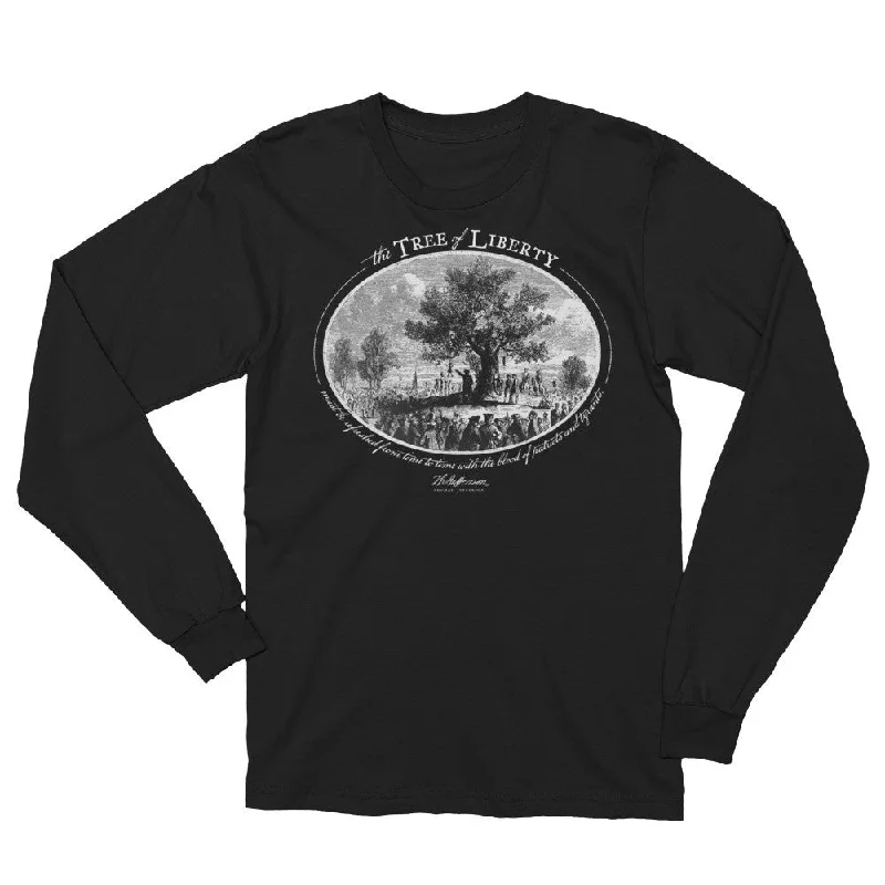 Thomas Jefferson Tree of Liberty Quote Long Sleeve T-Shirt Artistic Women's Avant - 