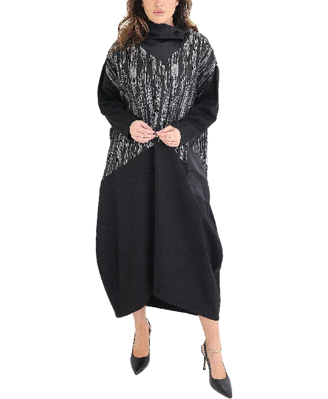 Maxi Dress w/ Stripes Geometric