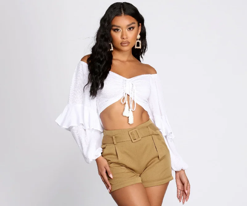 Draw Me In Crop Top Women