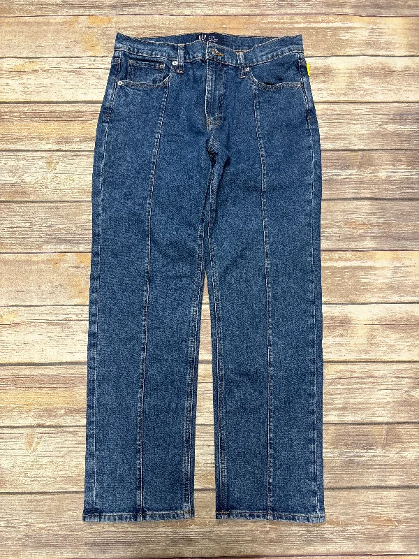 Jeans Straight By Gap In Blue Denim, Size: 12 Hip Women's Urban