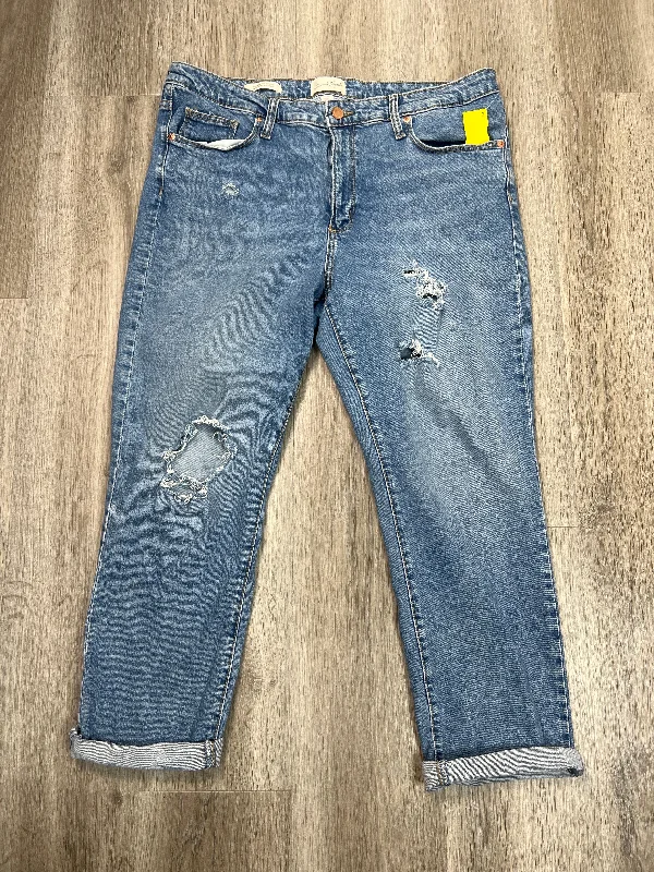 Jeans Straight By Universal Thread In Blue Denim, Size: 16 Youthful Women's Pop