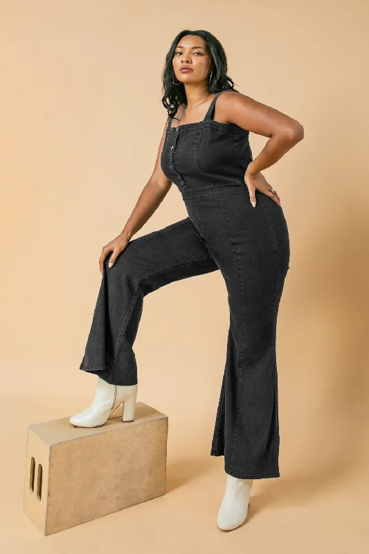 NOW YOU'RE LIFTING ME UP DENIM JUMPSUIT Hip Women's Urban