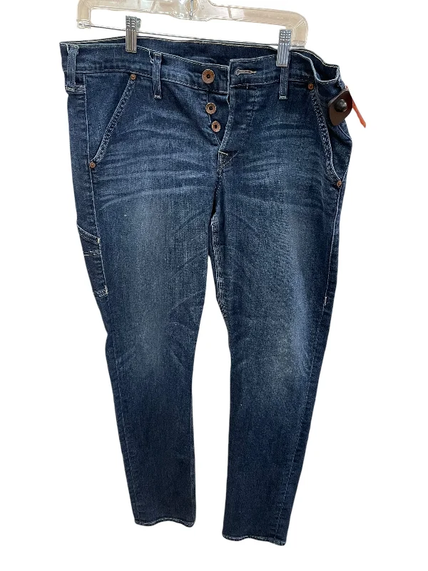 Jeans Straight By True Religion In Blue Denim, Size: 14 Feminine Women's Style 