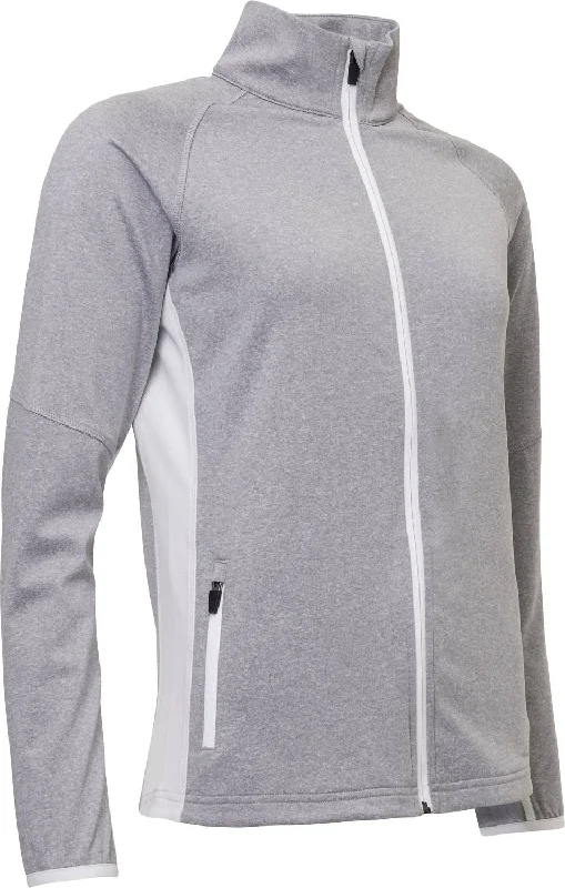 Women’S Ashby Full-Zip Jacket With Pockets In Light Grey Modern Women's Tech