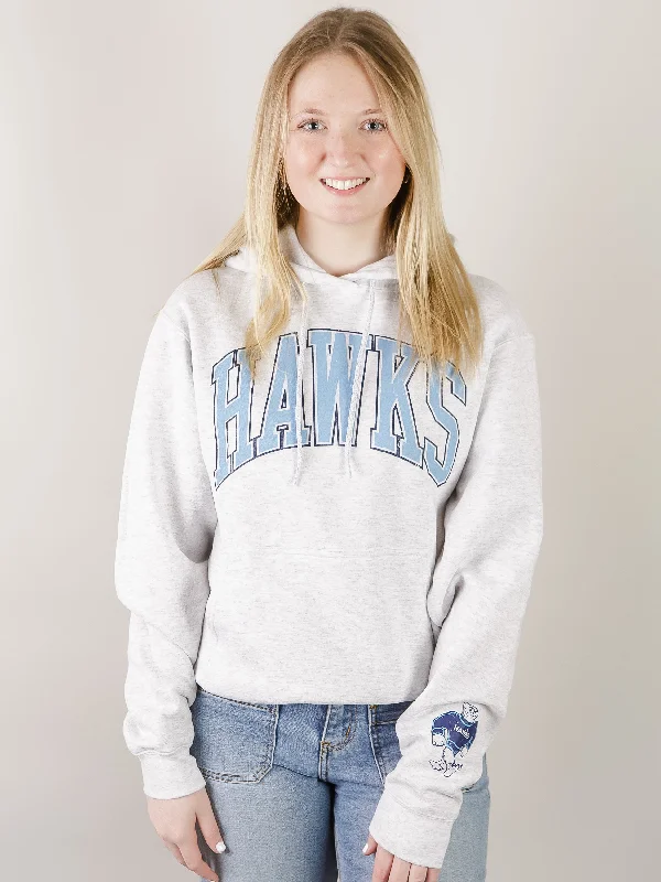 Vintage Hawks Fleece Lined Hoodie Relaxed Women's 