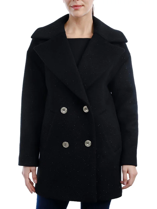 Womens Wool Heavy Pea Coat Refined Women's Velvet