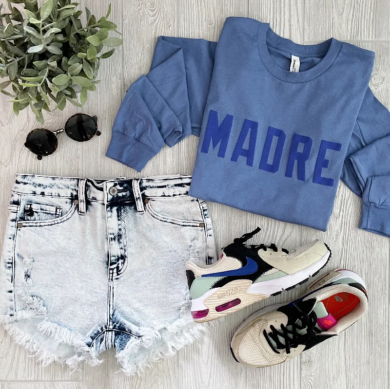 MADRE • Periwinkle Long Sleeve Preppy Women's College
