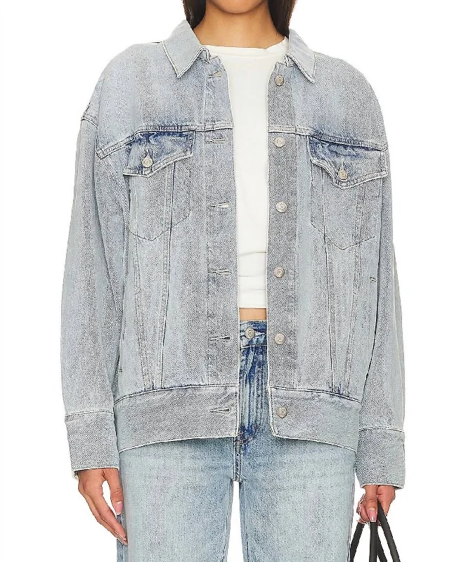 Dries Jacket In Nimes Edgy Women's Punk