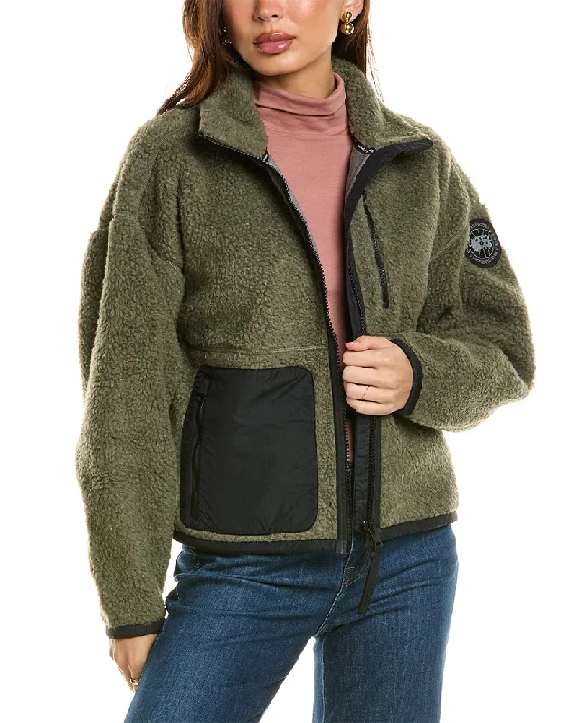 Canada Goose Simcoe Fleece Wool-Blend Jacket British Gentlewoman Style