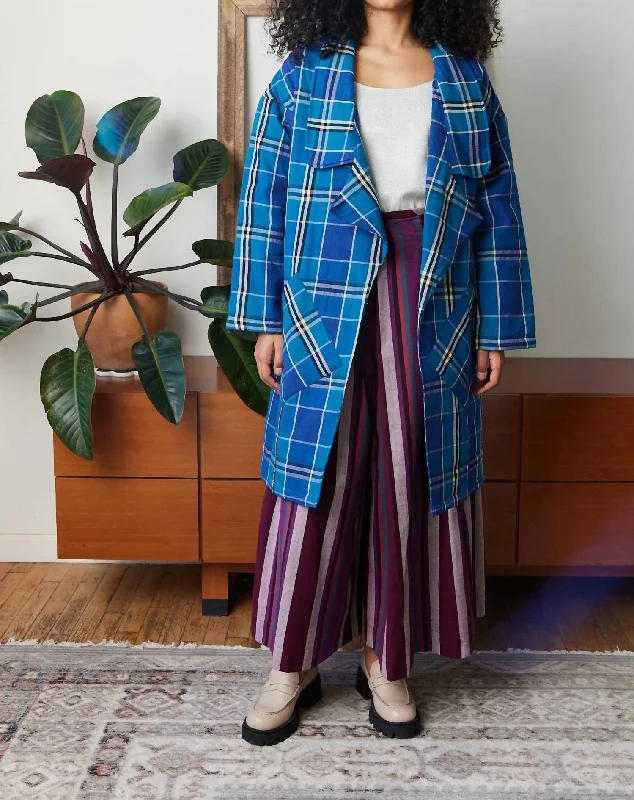Cece Trench In Lattice Chex Business