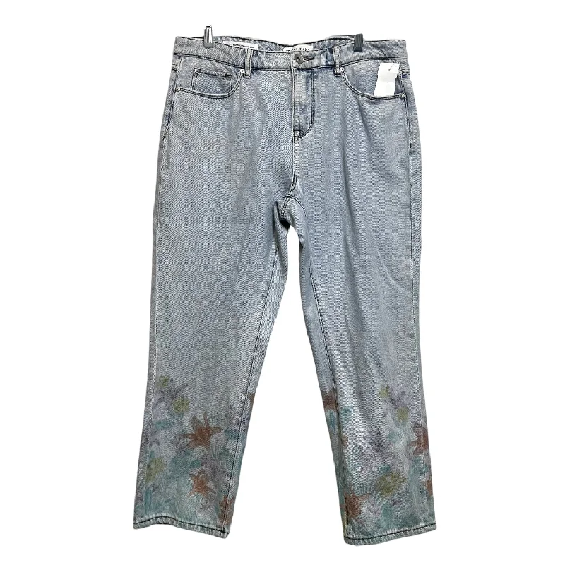 Jeans Straight By Tribal In Denim, Size: 10 Hip Women's Retro