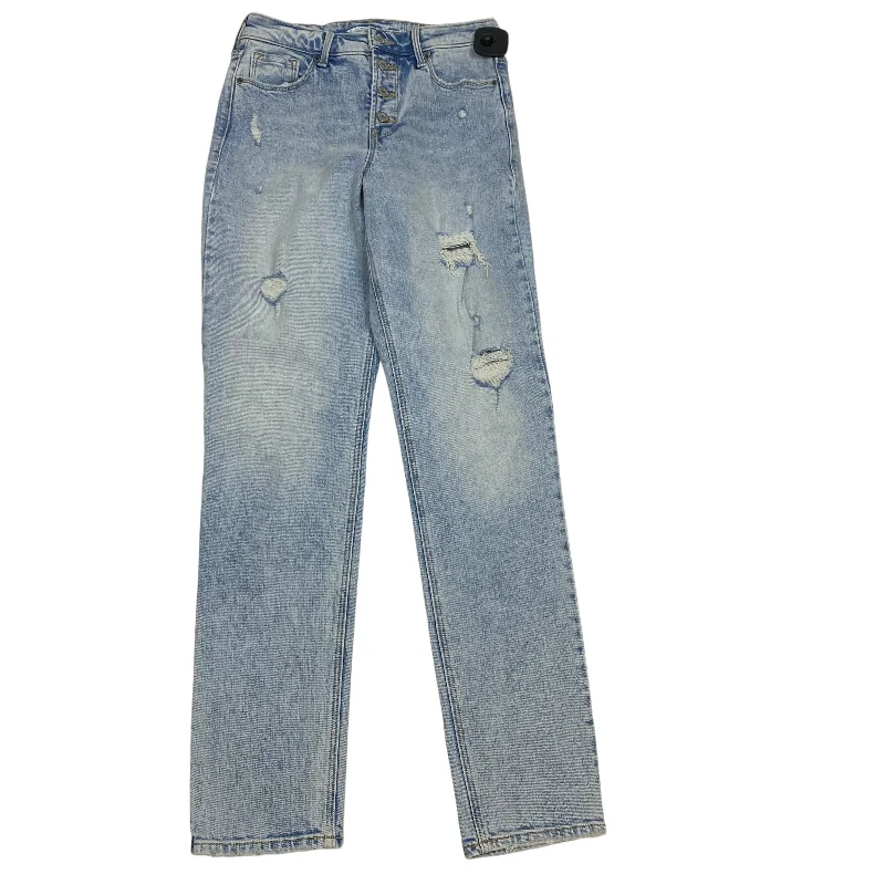 Jeans Straight By Old Navy In Blue Denim, Size: 6 Sporty Women's Athleisure 