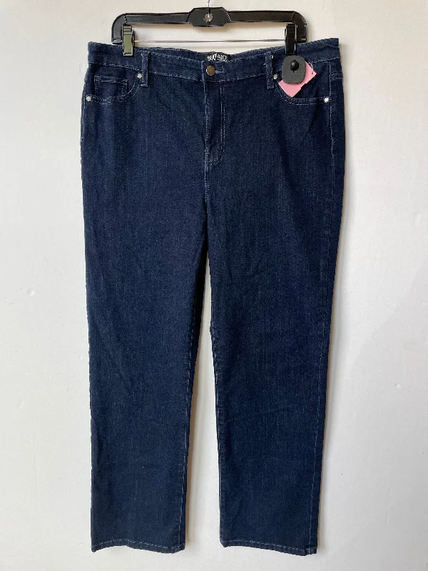 Jeans Straight By Buffalo David Bitton In Blue Denim, Size: 14 Scandinavian