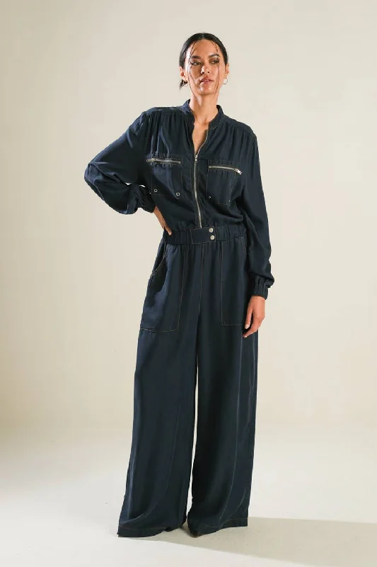 HORIZON HAVEN WOVEN JUMPSUIT Earthy Women's Hemp - based