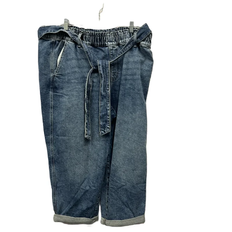 Jeans Cropped By Lane Bryant In Blue Denim, Size: 18 Australian Beach