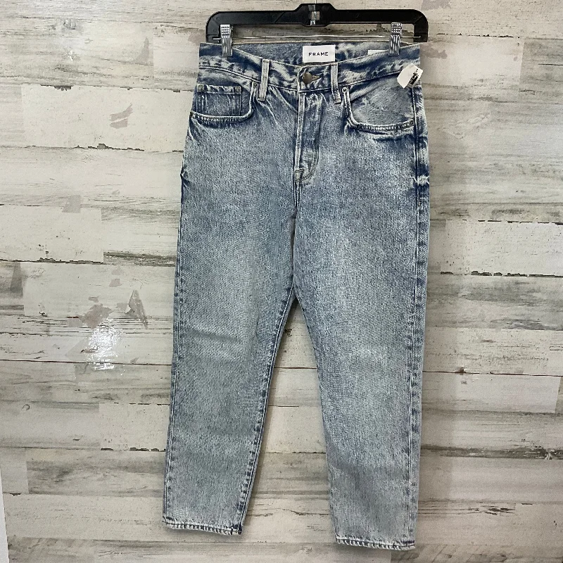 Jeans Straight By Frame In Blue Denim, Size: 2 Bohemian Women's Free