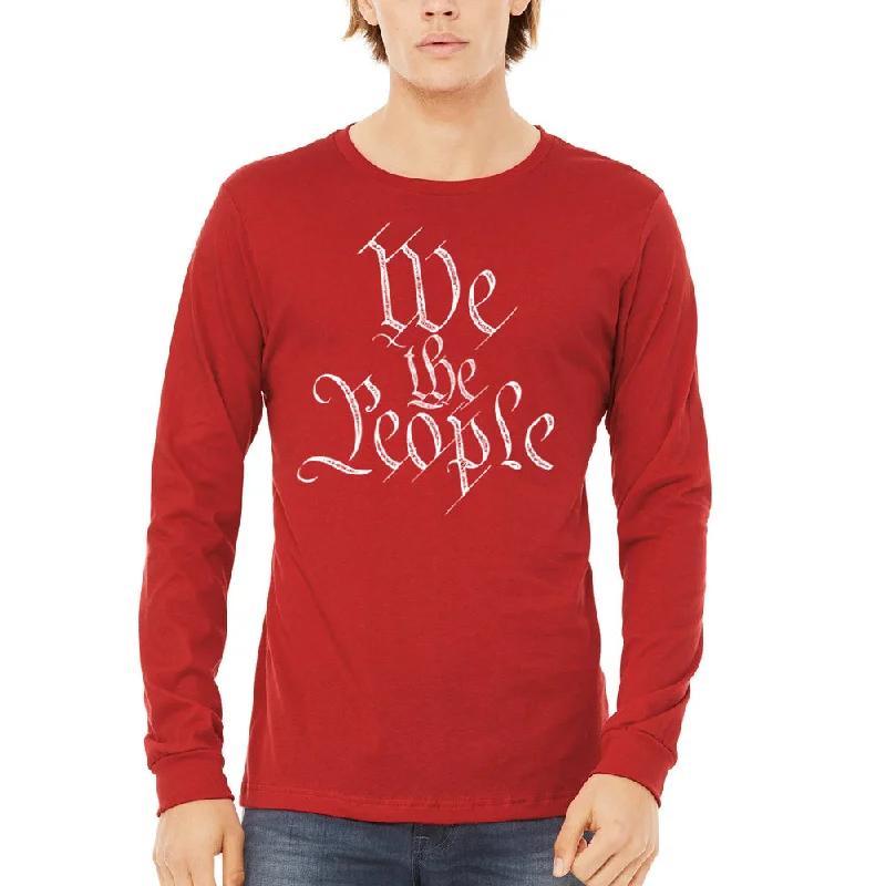 We the People Unisex Long Sleeve Tee Dapper Women's Bow - adorned
