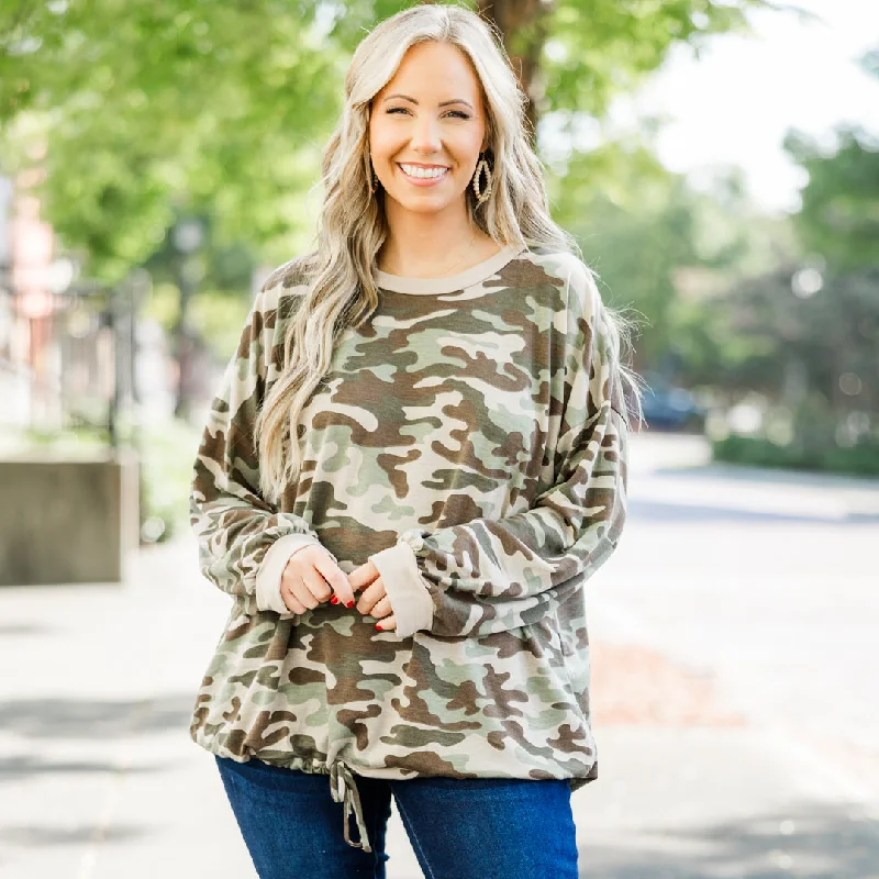 Grounded Thoughts Top, Green Hip Women's Urban