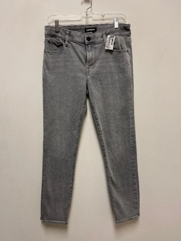 Jeans Straight By Express In Green, Size: 8 Luxurious Women's High -  end