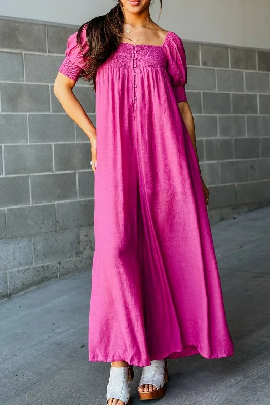 Ariana Jumpsuit - Pink Refined Women's Hand - crafted