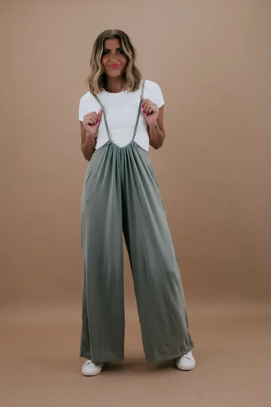 Head Over Heels Jumpsuit, Sage Sharp Women's Italian