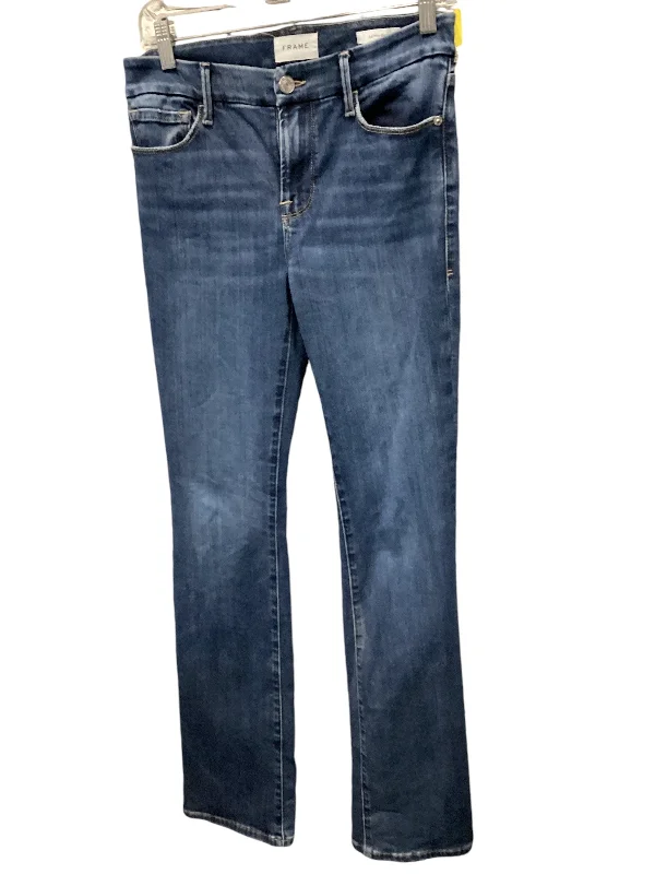 Jeans Boot Cut By Frame In Blue, Size: 2 Sleek Women's 