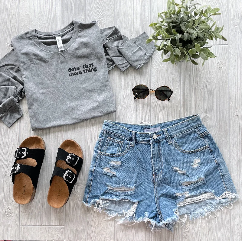 Mom Thing • Long Sleeved Laid - back Women's Style
