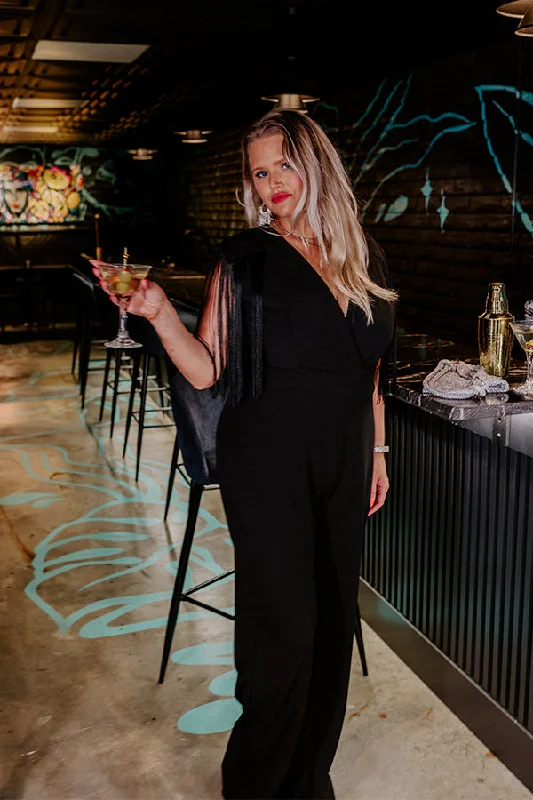 Luxury Excursions Jumpsuit in Black Curves Gym