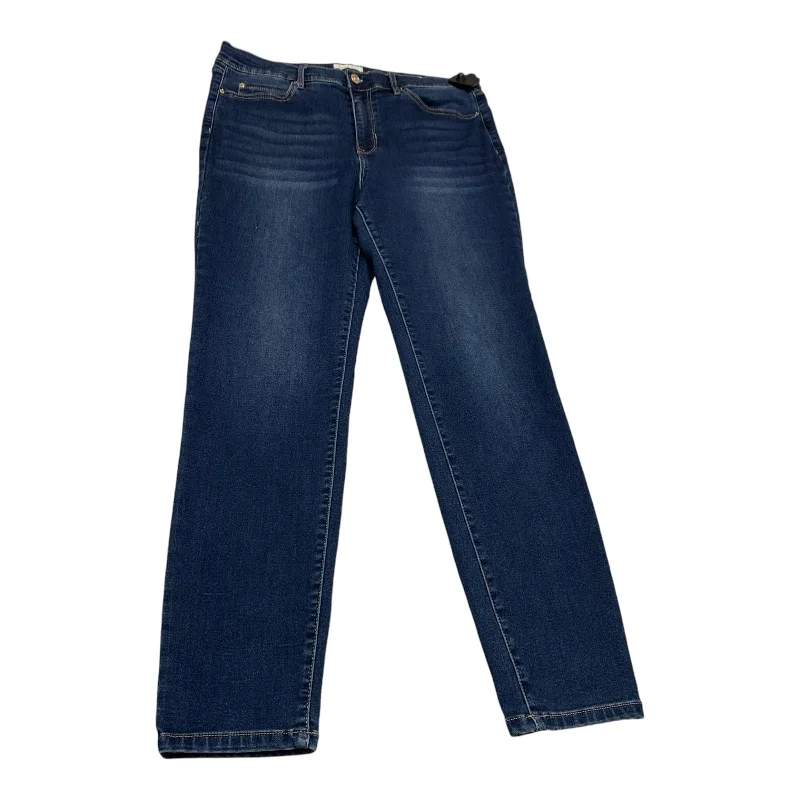 Jeans Skinny By Nicole Miller In Blue Denim, Size: 14 Laid - back Women's Vibe