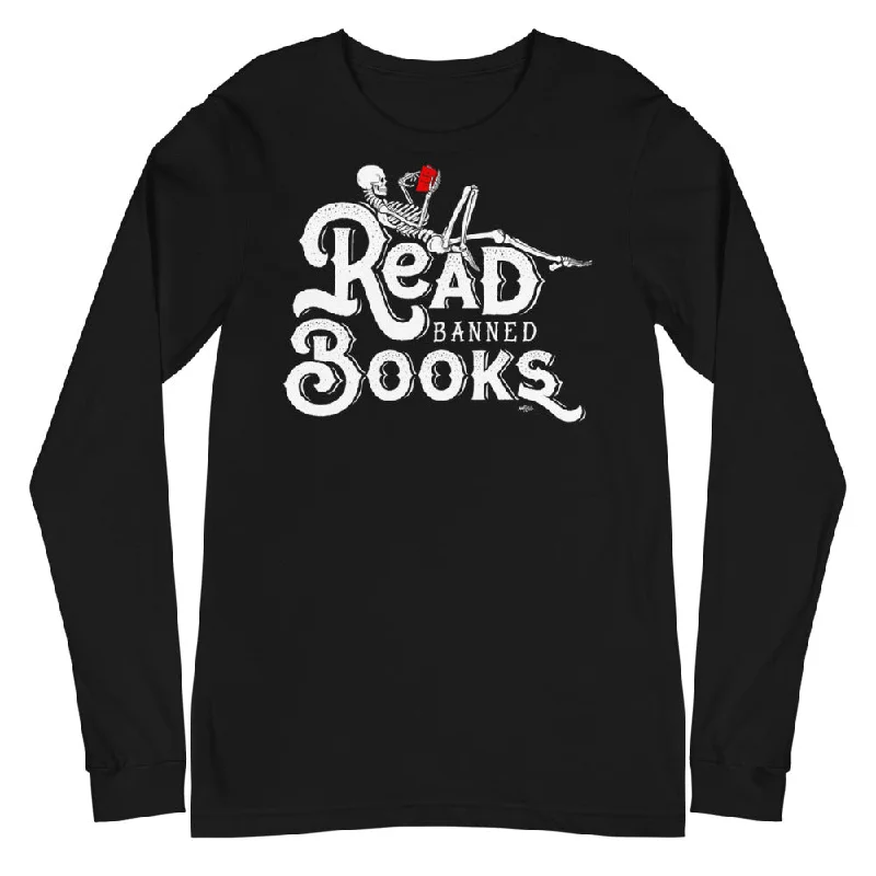 Read Banned Books Unisex Long Sleeve Tee French
