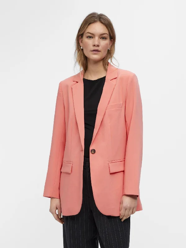 Sigrid Blazer (Georgia Peach) Confident Women's High - fashion