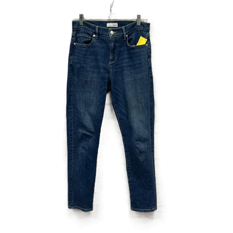 Jeans Straight By Loft In Blue Denim, Size: 4 Confident Women's High - fashion